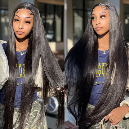 HD Lace Frontal Wig 28 30 inch Straight Human Hair Wigs 220% 13x4/6 Transparent Lace Front Wigs 5x5 Human Hair Lace Closure Wigs