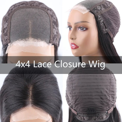 HD Lace Frontal Wig 28 30 inch Straight Human Hair Wigs 220% 13x4/6 Transparent Lace Front Wigs 5x5 Human Hair Lace Closure Wigs