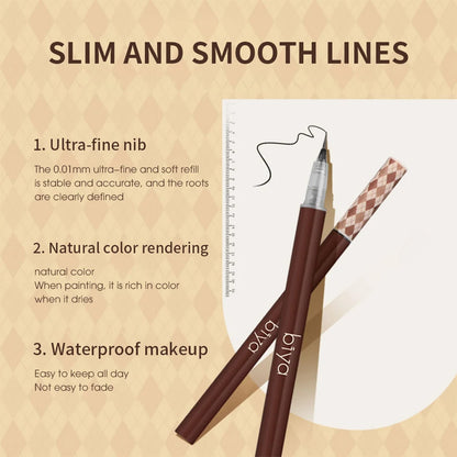 Ultra-fine Eyebrow Pencil Outline Shadow Lying Silkworm Eyeliner Waterproof Non-smudge Lasting Colorfast Liquid Eyebrow Pencil