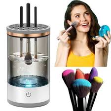 Automatic Electric Makeup Brush Cleaner Rechargeable Lazy Cleaning Brush Washer Quick Dry Tool